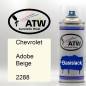 Preview: Chevrolet, Adobe Beige, 2288: 400ml Sprühdose, von ATW Autoteile West.